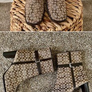 COACH Signature Bibi Boots